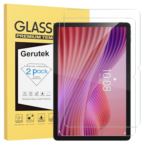Gerutek [Lot de 2 Verre Trempé pour Lenovo Tab 10.1 pouces 2025, (TB-311FU/TB-311XU), 9H Dureté, Haute Définition, Anti Rayures, sans Bulles, 2.5D Film Protection...