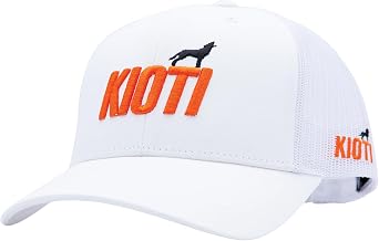 Kioti - White/Orange Trucker HAT - DDA25-134-AC