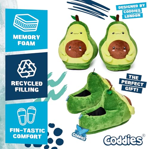 Coddies Avocado Slippers - Avocado Plush Shoes - Novelty and Gag Gift for Women, Men & Kids2