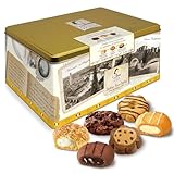 Matilde Vicenzi Verona Cookie Tin - Gourmet Italian Cookies Assortment in Individually Wrapped Trays - Pastries & Bakery Dessert Gifts for Mother's Day, Father's Day, Birthday - Puff Pastry, Assorted Cookies in Italian Design Gift Tin 25.4oz (720g)