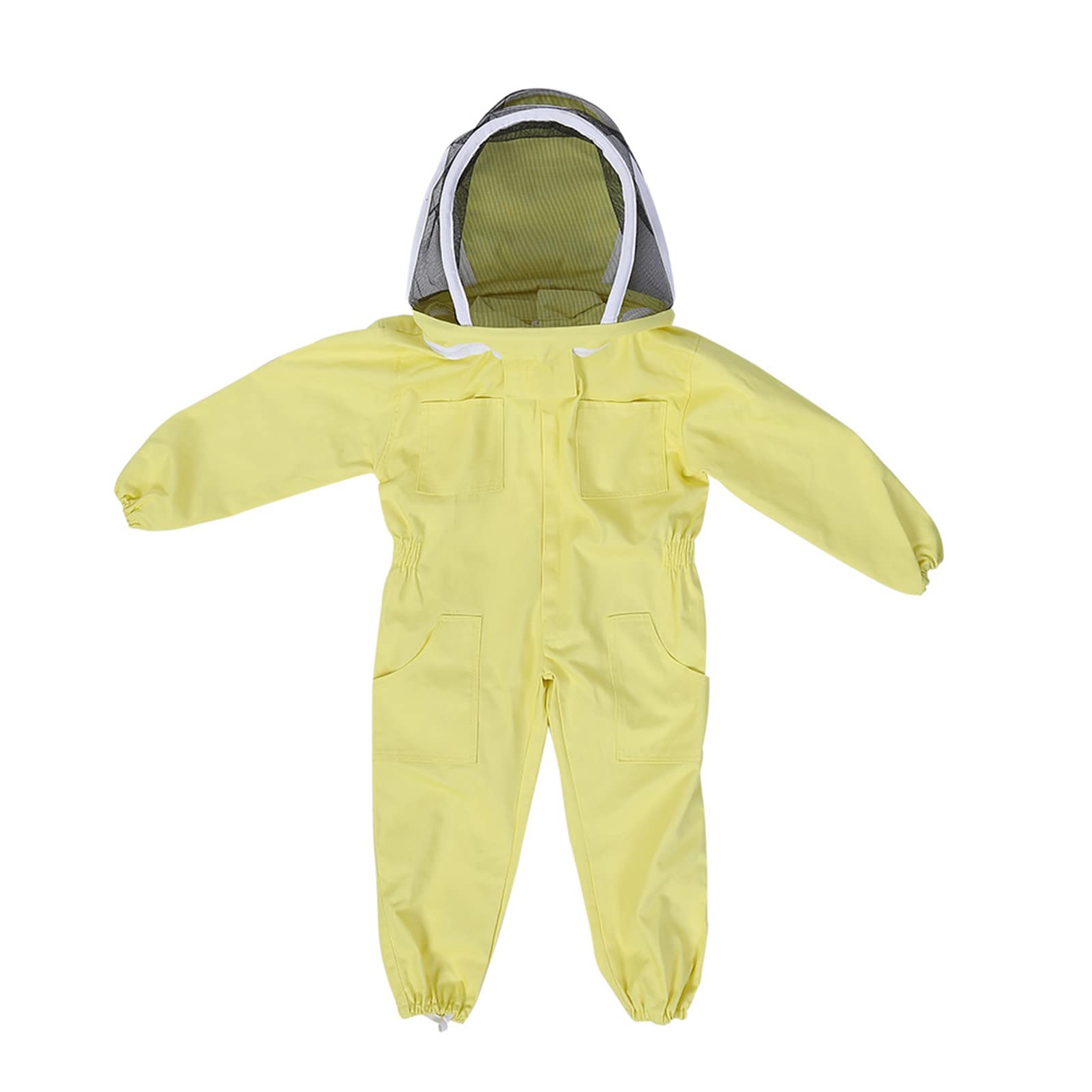 Traje De Apicultor para Niños, Mono De Protección Transpirable, Equipo Apicultura Infantil De Algodón Puro, con Sombrero para Granja Y Apicultura (L)