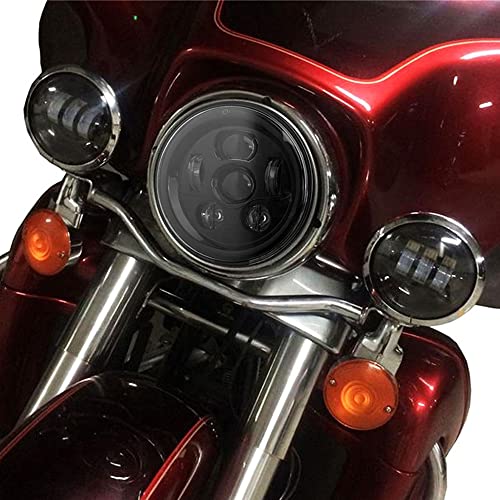 7 Polegadas Motocicleta High Low Beam LED Farol Para Motocicleta Softail Touring CVO Fat Boy Road Ki