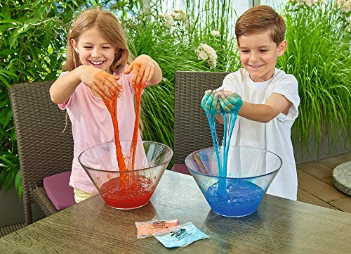 Simba 105953226 - Glibbi Slime Maker, 3-Fach Sortiert, es Wird nur EIN Artikel geliefert, Pulver verwandelt Wasser in Schleim, Glibber, in Einer Schüssel anrühren, Experiment, 50 g, ab 3 Jahren