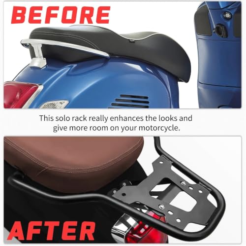 Porte-bagages arrière de qualité supérieure pour Vespa GTS et Sprint