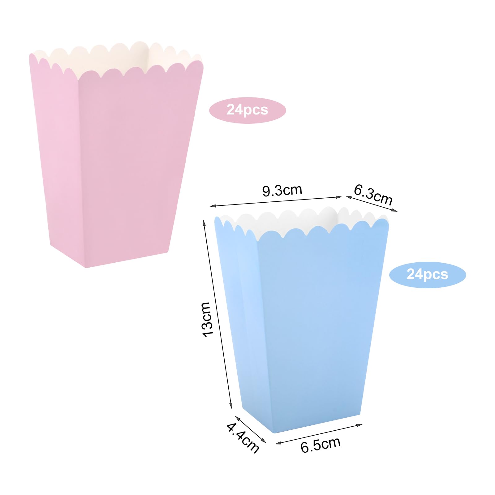 100 Scatoline Popcorn In Cartone - Perfette Per Feste, Cinema E Compleanni | Contenitori Snack - Foto 9