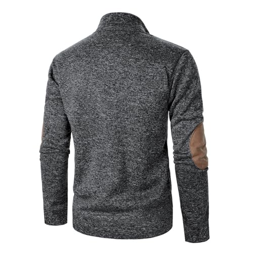 evzosrz Mens Quarter Zip Pullover Slim Fit Lightweight Mock Neck Sweatshirts Fall Casual Long Sleeve Polo Sweater4