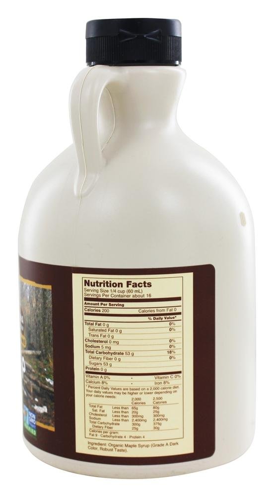 Now Foods Ahornsirup Grade A, dunkle Farbe, 946 ml