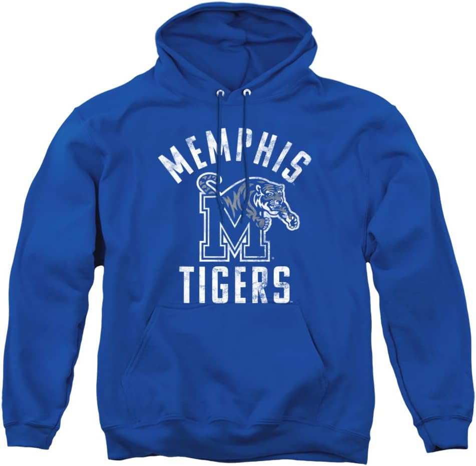LOGOVISIONUniversity of Memphis Official Memphis Tigers Logo Unisex Adult Pull-Over Hoodie