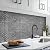 URCOLOR 10-Sheet Peel and Stick Backsplash Tile for Kitchen - 12”×12” Stick on Wall Tile for Bathroom, Black