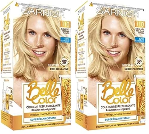 Garnier - Belle Color - Coloration permanente Blond - 110 Blond très très clair naturel (Lot de 2)