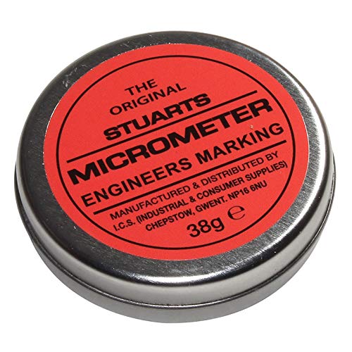 Stuarts Micrometer Engineers Marcado azul y rojo – 38 g lata (6 latas, rojo)