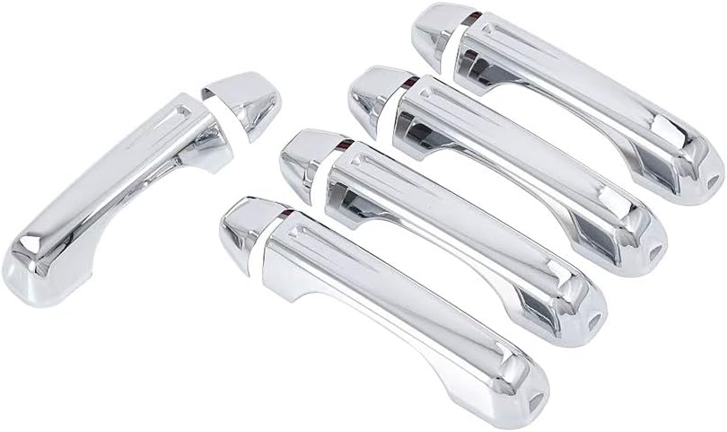 NINTE Door Handle Cover for Jeep Wrangler JL 2018 2019, ABS Chrome Exterior Handle Trim, 4-Door & Tailgate 10pcs Covers（NOT The Replacement）