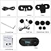 Helmet Communication System FreedConn TCOM-SC Motorcycle Helmet Bluetooth Headset Intercom with Changeable Hard/Soft Corded Microphone (LCD Screen/FM Radio/Handsfree/ 800M/ 2-3Riders) (1 Pack)