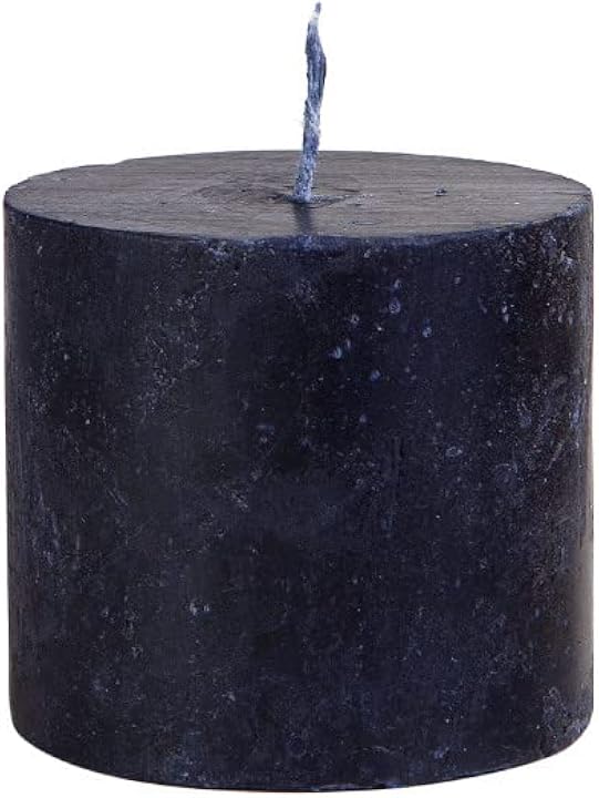 Silindir Mum 6,5X6Cm Siyah