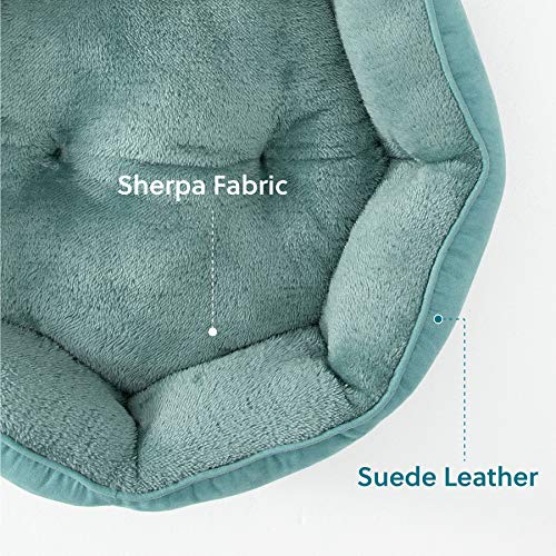 Bedsure Small Dog Bed For Small Dogs Washable - Round Cat Beds For Indoor Cats, Round Pet Bed For Puppy And Kitten With Slip-Resistant Bottom, Blue, 20 Inches #TOP3