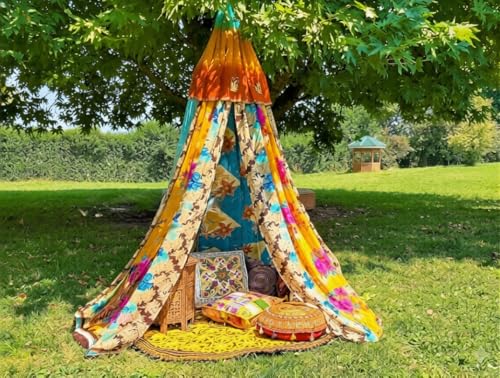 KR VISION Saree Canopy - Play Tent - Bed Canopy | Bohemian...