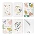 Rileys Dankeskarten Blumensortiment, 50 Stück | 5 Designs, Umschläge inklusive, Hochzeiten, Brautpartys, Babypartys, Großpackung