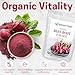 Organic Beet Root Powder - Red Superfood Supplement for Drinks, Juice, Smoothies Recipes - All Natural, Vegan, Non GMO, Gluten Free, Kosher - Bulk 5 lb Size