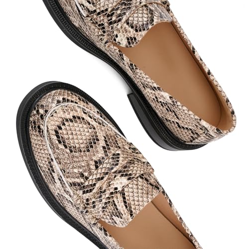 Image of Loafers for Women, Classic Penny Slip On Flat Dress Shoes