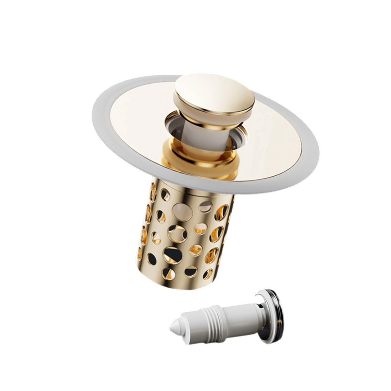 Multipurpose Bathtubs Drain Stoppers Integrated Collector Without Clog Fit 1.25 1.5Inch Daily Use Bathtubs Stoppers