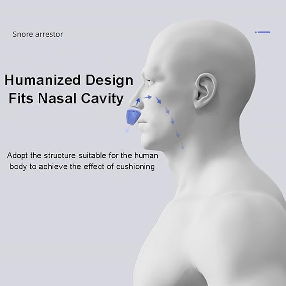 Silicone Anti-snoring Device,Mini CPAP Sleep Apnea Stop Snore Aid Stopper USB Anti Snoring Electronic Device Household Unisex Portable for Sleep,Snoring Solution(White)