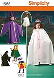 Simplicity 1583 Children's Hooded Cape Costume Sewing Patterns, Sizes 3-8