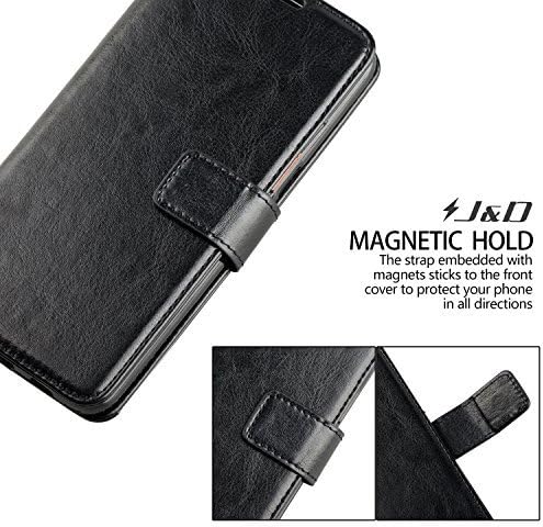 J&D Case Compatible for Galaxy S6 Edge Plus Case, [Wallet Stand] [Slim Fit] Heavy Duty Protective Shockproof Flip Wallet Case for Samsung Galaxy S6 Edge Plus Wallet Case - [Not for Galaxy S6/S6 Edge]
