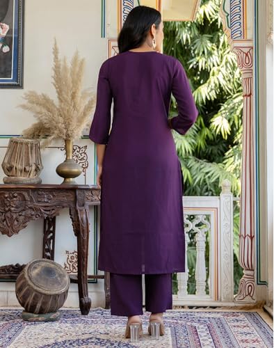 Image of SKYLEE Rayon Chikankari Embroidery Anarkali Kurta Set with Dupatta