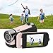 Yunir 16MP Digital Camera, 2.4 1080P 16X Zoom Rotatable Screen Camcorder with Fill Light, Video Vlogging USB Camera for Travel, Wedding, Campus Records, etc. ()