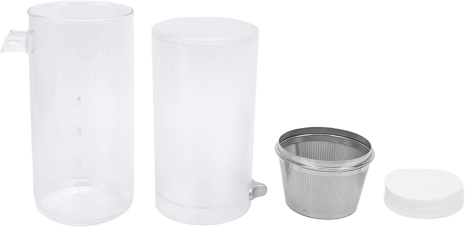 Yosoo Adjustable Speed Cold Brew Coffee Maker with 400ml Capacity, Easy Cleanup for Home, Office, or On the Go, Less Acidic Iced Coffee Brewer Maker, Extracts Rich Flavors Using Ice Drip