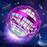 flying blue login italiano  Korffe Fliegender Ball, Fliegender Spielzeug Handgesteuerter Mini Drohne mit 360 ° rotierenden LED-Leuchten für Kinder Erwachsene