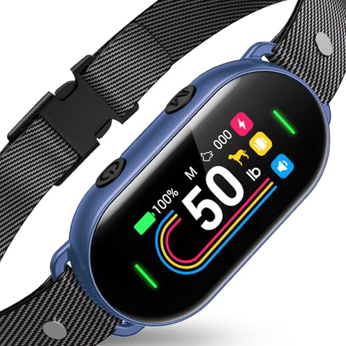 Smart Dog Bark Collar for Small Medium Large Dogs 10-100lbs, Humane Anti-Bark Device with Anti- Trigger Gravity Sensor & Bark Count Tracking, 4 Modes & 8 Levels to Effectively Stop Barking