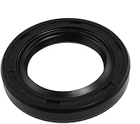 Vista 63 de uxcell Caucho doble de los labios del sello de aceite del eje rotatorio métrico 49.2x82.0x16.4 ft m TC, negro