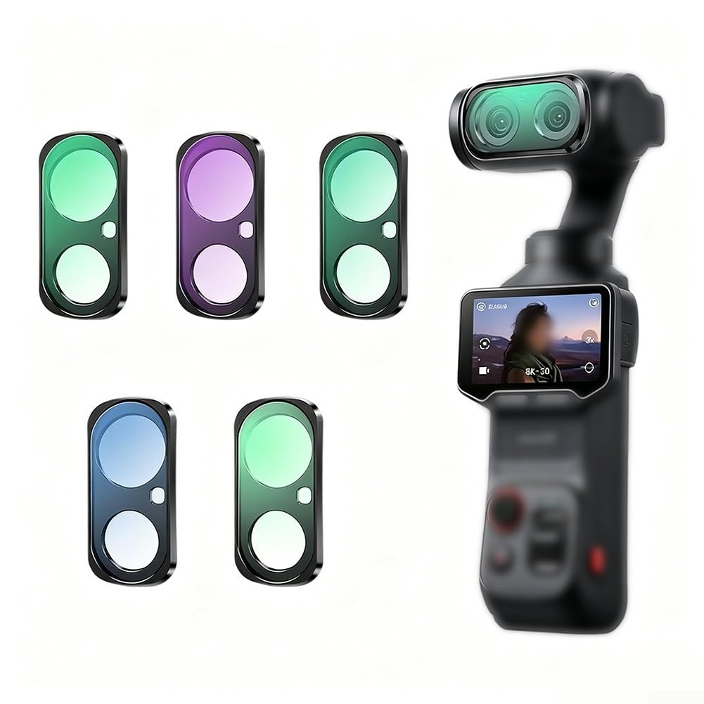 Przenośny zestaw filtrów obiektywu do Insta360 Luna, w tym UV CPL ND2-32 Black Mist Night i Vlog filtry (5 szt.)
