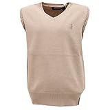  JECKERSON 3451U Gilet Bimbo Junior Smanicato Beige Sweater Sleeveless Boy [15 Years]