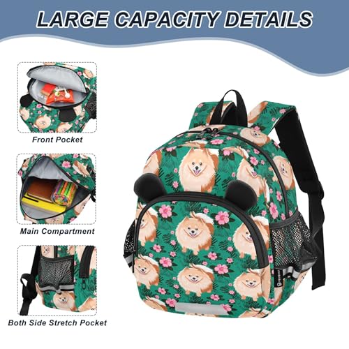Cute Puppy Dog Toddler Backpack for Girls Boys,Preschool Kindergarten Backpack Kids Backpacks for Girls B04051963