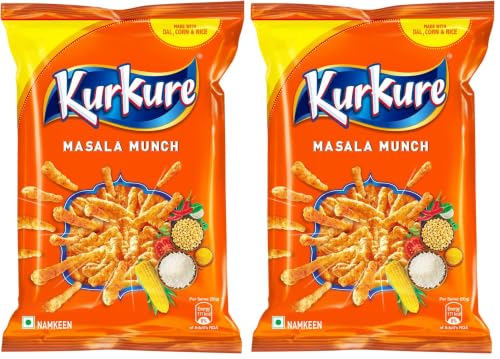 Image of Kurkure Namkeen - Masala Munch, 68g / 81.9g /84.9g (weight may vary) (Pack of 2)