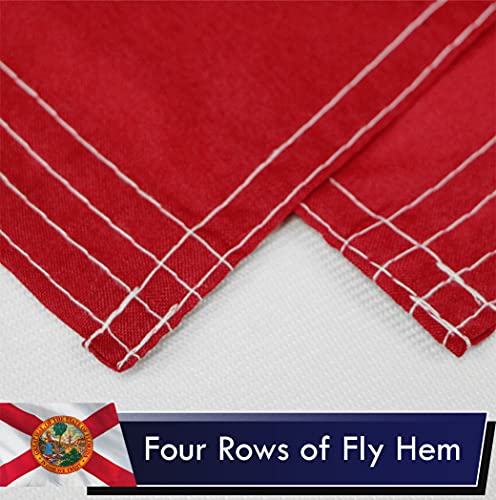 G128 Florida Fl State Flag | 3X5 Ft | Liteweave Series Printed 100D Polyester | Vibrant Colors, Brass Grommets #TOP4