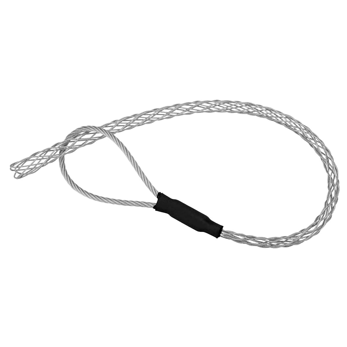 Kit di Calze con Impugnatura per tiraggio Cavi in Acciaio zincato Antiscivolo, Set di impugnature e Lacci per tiraggio Cavi con Corda Flessibile a Maglie Rosse