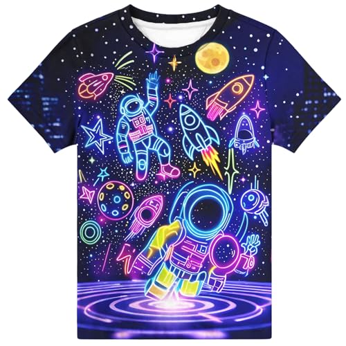 Hgvoetty Boys Girls Shirts Graphic T-Shirts Kids 3D T-Shirts Youth Novelty Casual Short Sleeve Tops Tees for 6-16 Years