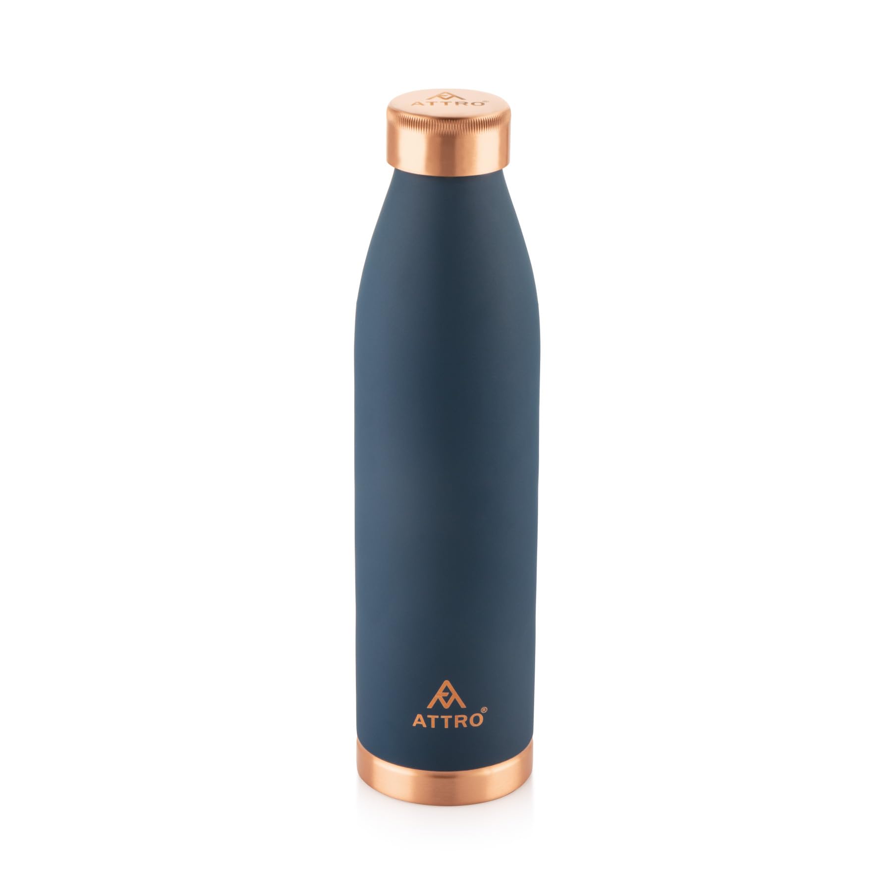 Attro Setu 1000ml Copper Bottle Matte Finish Authentic Bottle Improve Your Immunity, Brain, Nervous System & Healthy Skin Natural Ayurveda Benefits-Blue