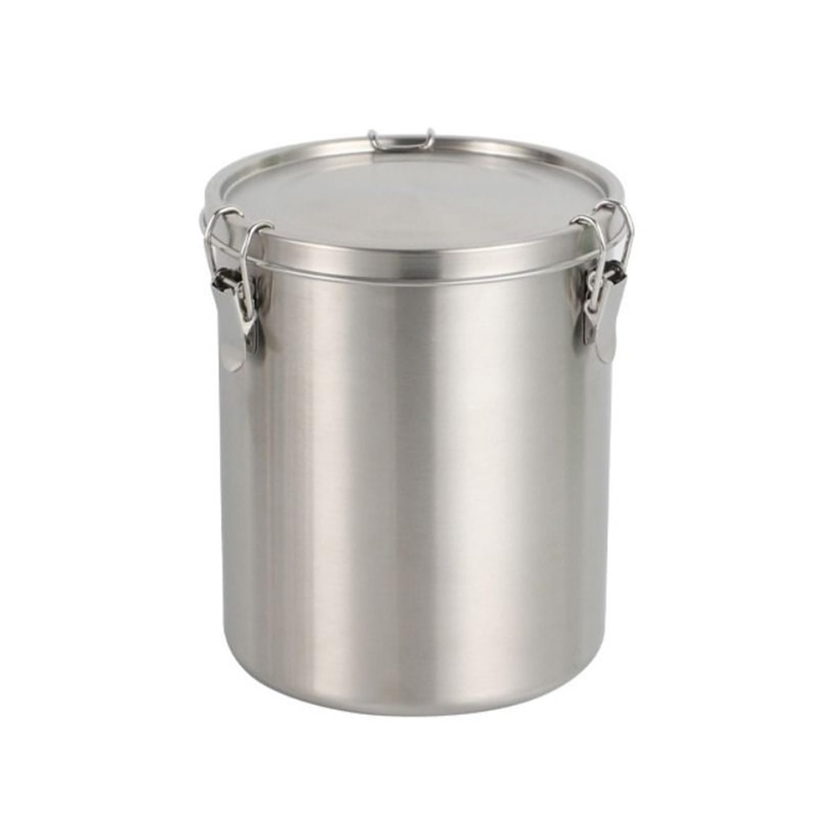 Aufbewahrungsbehälter aus 304 Edelstahl, 520/1000/1600/2500ml | Auslaufsichere Getreidebox, luftdichter Behälter mit Skala, silber, 1pc(1600ml)