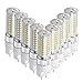 9-PC Ampoule LED G12 à intensité Non Variable 20W G12 Ampoule à culot à Double Aiguille, 150W Ampoule aux halogénures métalliques G12 Ampoule équivalente