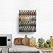 Sorbus Spice Rack Organizer [4 Tier] Country Rustic Chicken Herb Holder, Wall Mounted Storage Rack, Great for Storing Spices, Household Items and More (Black)