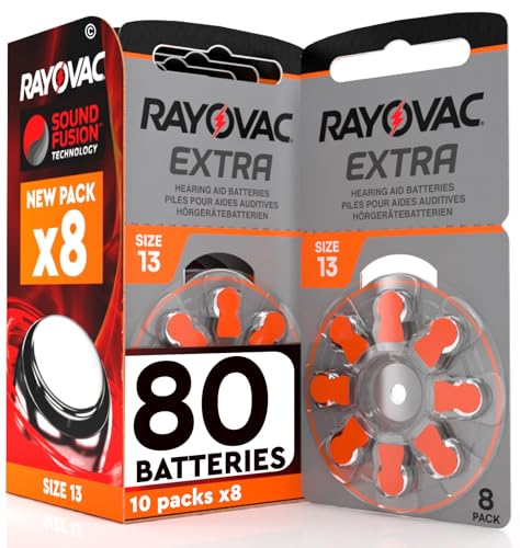 60 Pile Arancioni 13 Per Apparecchi Acustici Rayovac Extra Pr48 13 Arancione