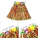 Fighting to Achieve Kid's Elastic Hawaiian Hula Dancer Grass Skirt with Flower Costume Set -Multi-color