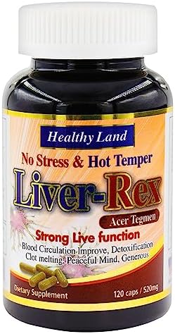 Healthy Land Healthy Liver & Heart Support Supplements | 120 Count | Contains Tcer Tegmen, L-Theanine, MSM, Bitter Melon | Easy to Swallow | Balanced Well Being | Liver Rex Healthy Land Healthy Liver & Heart Support Supplements | 120 Count | Contains Tcer Tegmen, L-Theanine, MSM, Bitter Melon | Easy to Swallow | Balanced Well Being | Liver Rex