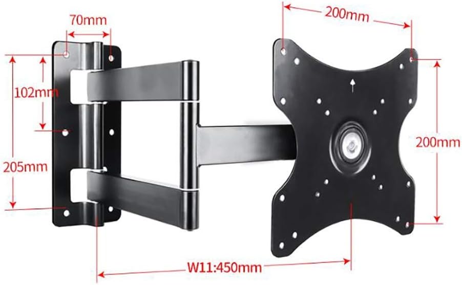TV Stand LCD TV Rack Telescopic Rotating Wall Mount Bracket 12-32 inch Wall TV Rack