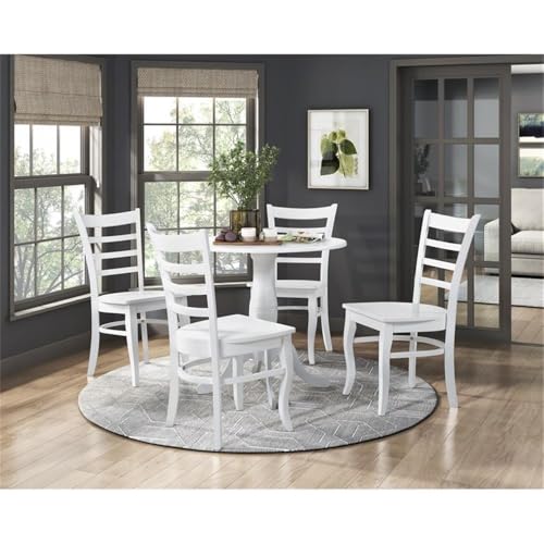 Silla Comedor Madera 1 Pieza Blanco miniatura 2