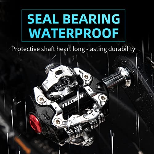 Savadeck Bike Clipless Pedals | Aluminum Alloy Mountain Bike Cleats Compatible With 9/16" Spd Shimano System Self-Lock Pedals Sealed Clip For Mtb Road Tour Race Bike #TOP2